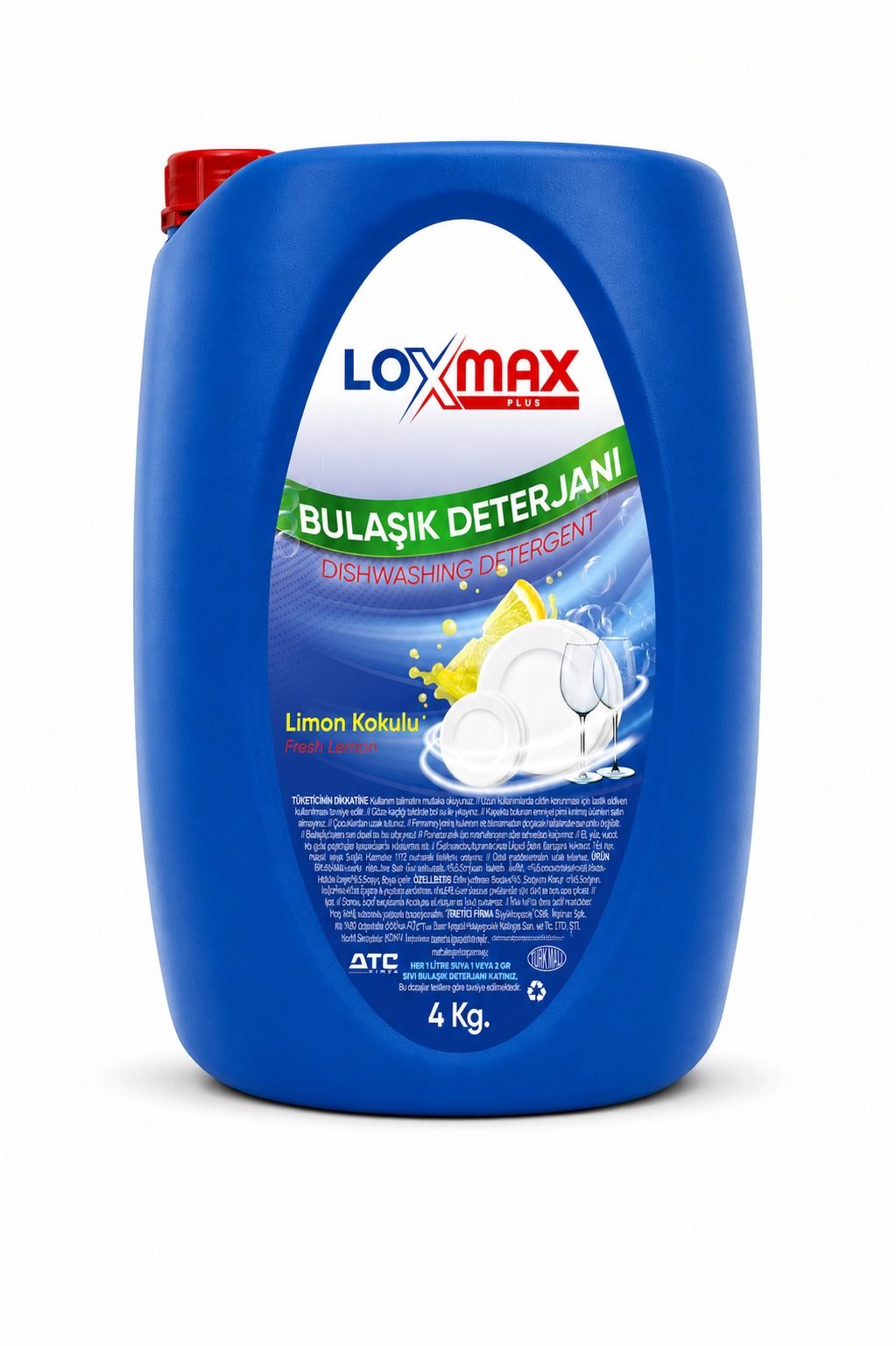 Loxmax Plus Bulaşık Deterjanı Limon Kokulu 4 Kg | Loxmax | Profesyonel Temizlik ve Hijyen Ürünleri Üreticisi | Endüstriyel Çamaşır Suları, Güçlü Yüzey Temizleyiciler, Lavabo ve Gider Açıcılar, Etkili Bulaşık Yıkama Ürünleri ve Tamamlayıcı Temizlik Çözümleri ile Türkiye Geneli Kaliteli Üretim ve Güvenilir Tedarik