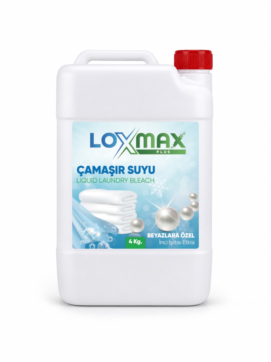 Loxmax Plus Çamaşır Suyu 4 Kg (Beyazlara Özel) | Loxmax | Profesyonel Temizlik ve Hijyen Ürünleri Üreticisi | Endüstriyel Çamaşır Suları, Güçlü Yüzey Temizleyiciler, Lavabo ve Gider Açıcılar, Etkili Bulaşık Yıkama Ürünleri ve Tamamlayıcı Temizlik Çözümleri ile Türkiye Geneli Kaliteli Üretim ve Güvenilir Tedarik